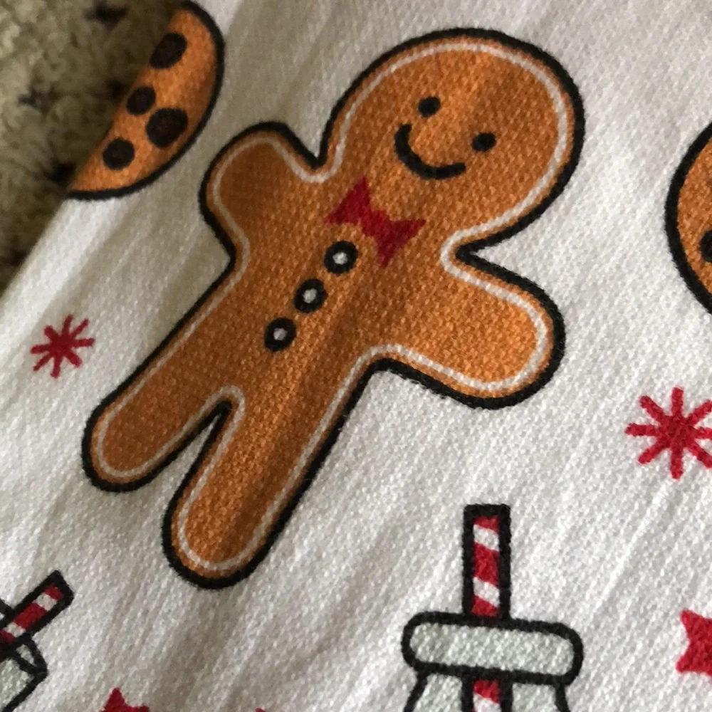 Deborah Connolly GINGERBREAD, MILK & COOKIES Kitchen Towel Set
